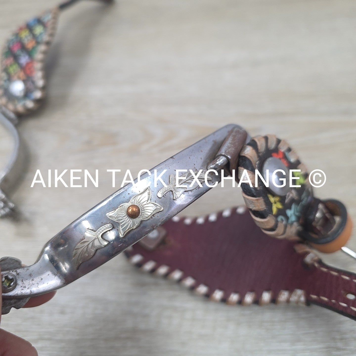 Western Rowel Spurs with Spur Straps