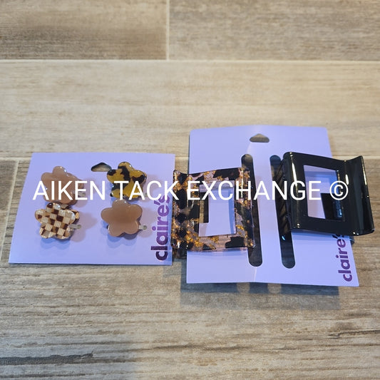 Claire's Claw Clip Bundle - 6 Total