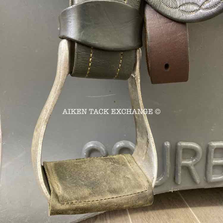 2012 Trevor James Northern Champion Drafter Australian Endurance Saddle, 16" Seat, Wide Tree - Full QH Bars