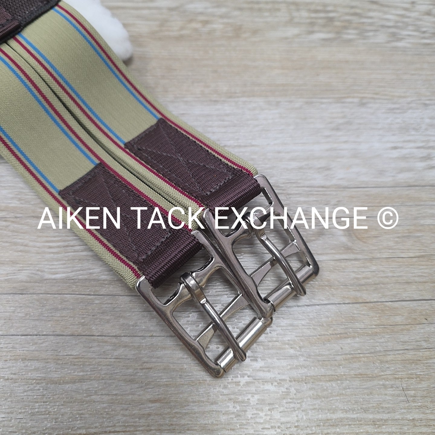 HFP Fleece Girth with Double End Elastic, Brown, 58"