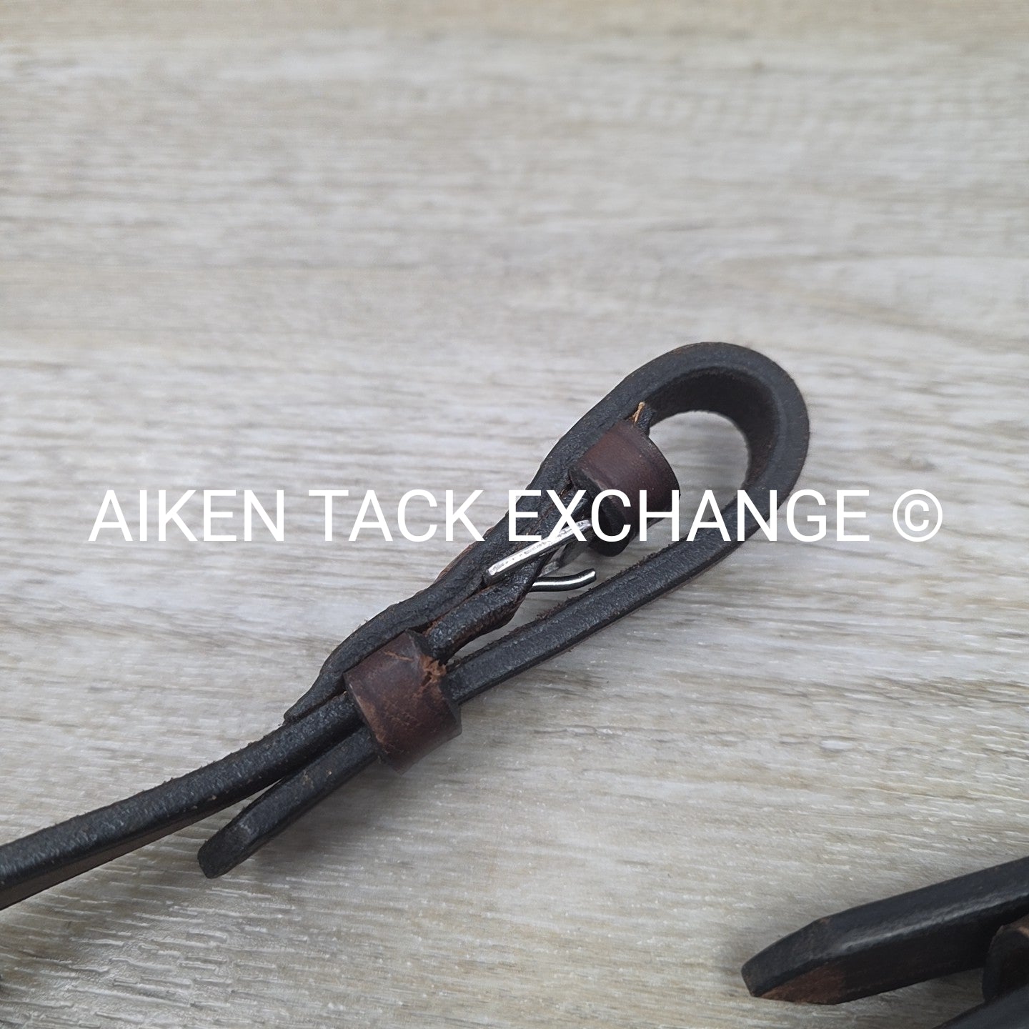 Flat Leather Reins, Brown, 54"