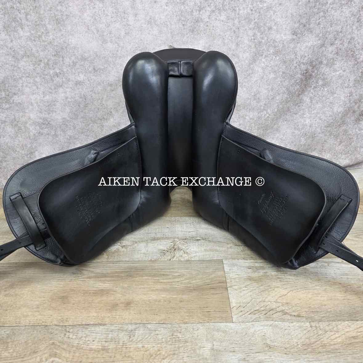 **SOLD** 2020 County Epiphany Monoflap Dressage Saddle, 17.5" Seat, Medium Narrow Tree, Wool Flocked Panels