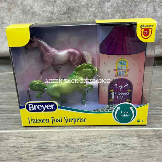 Breyer Unicorn Foal Surprise, Green & Pink