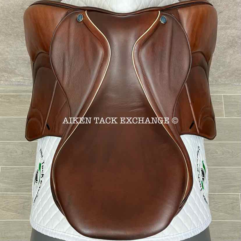 2021 MaxFlex Healthy Horse All Purpose Jump Saddle, 17.5" Seat, Wide Tree, Wool Flocked Panels