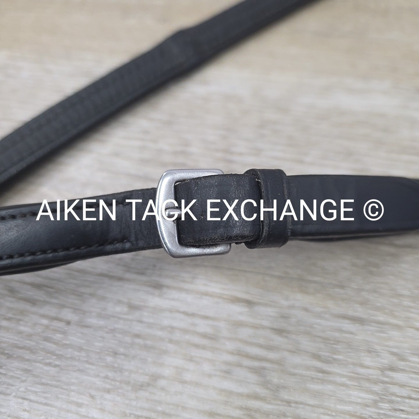 Wrapped Dressage Reins, Black, Size Cob