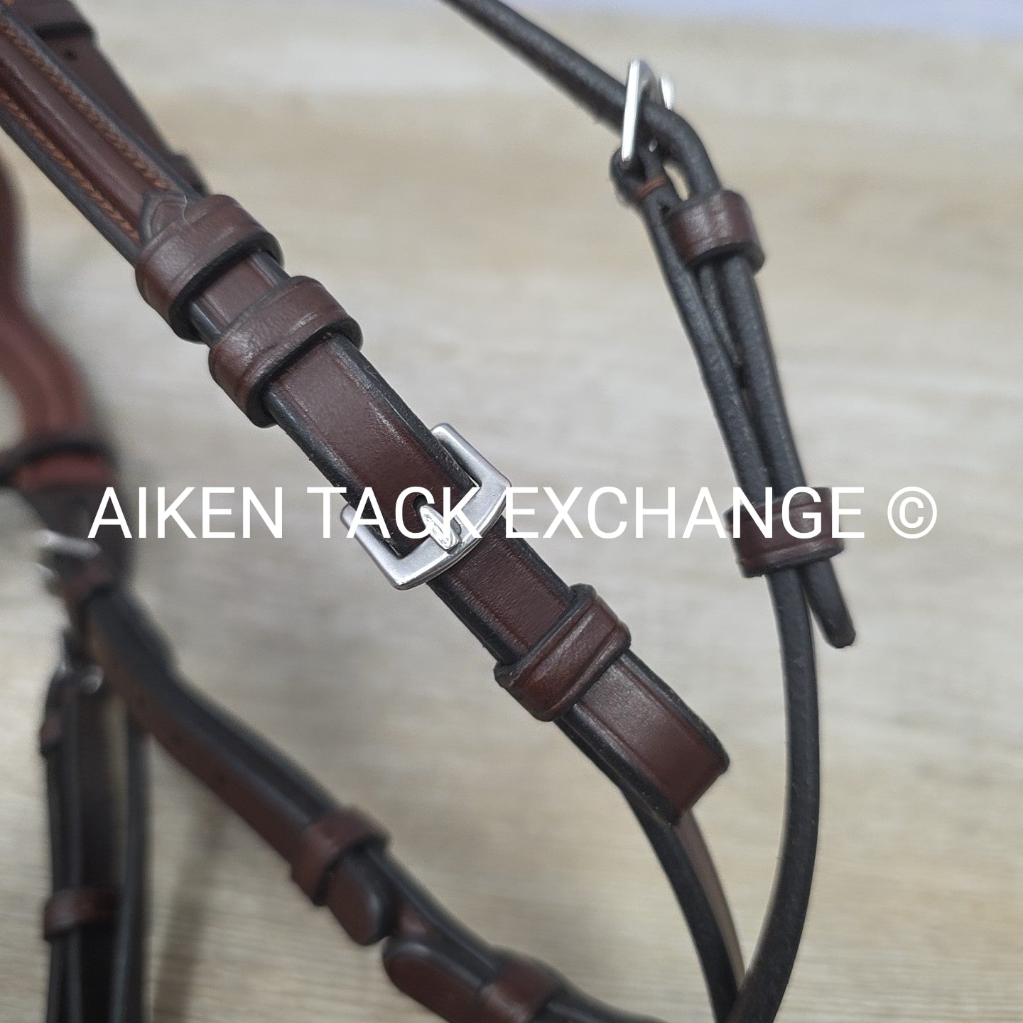 Trust Equestrian Hickstead Hackamore Bridle, No Reins, Brown, Size Full