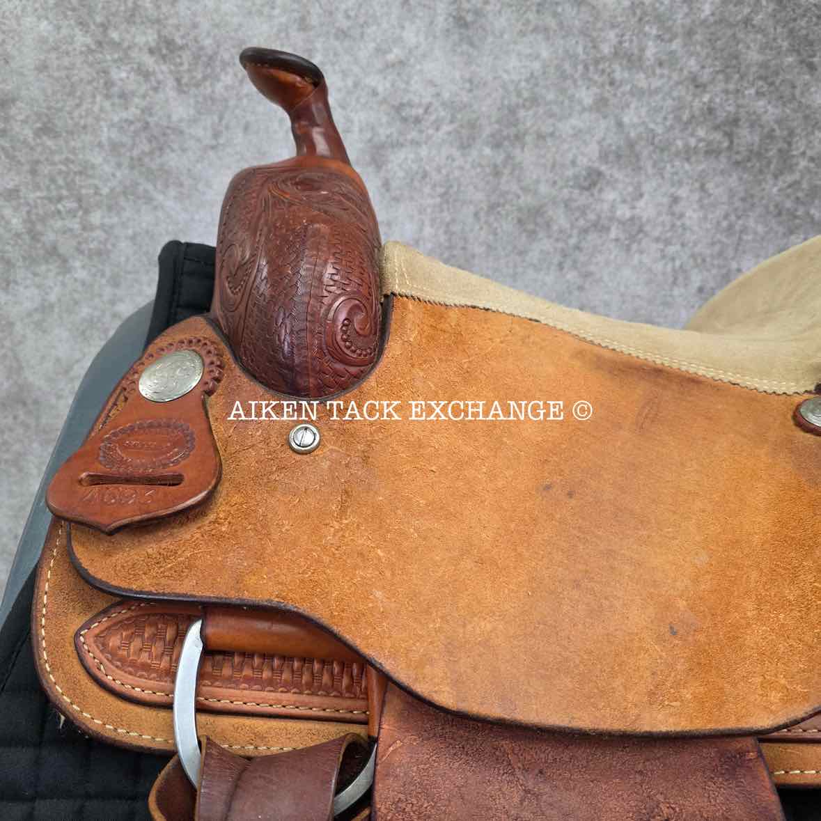 Billy Cook Saddlery 4693 Western Saddle, 16" Seat, Regular Tree - Semi QH Bars
