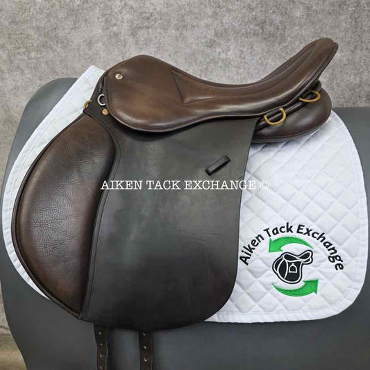 **SOLD** Goffes Valerie Kanavy Signature Series All Purpose Endurance Saddle, 17.5" Seat, Medium Wide Tree, Wool Flocked Panels