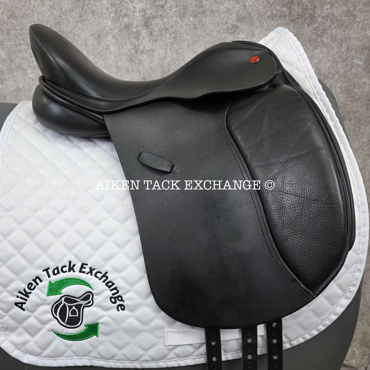 2012 Hastilow Concept Dressage Saddle, 17" Seat, Adjustable Tree - Changeable Gullet, Wool Flocked Panels