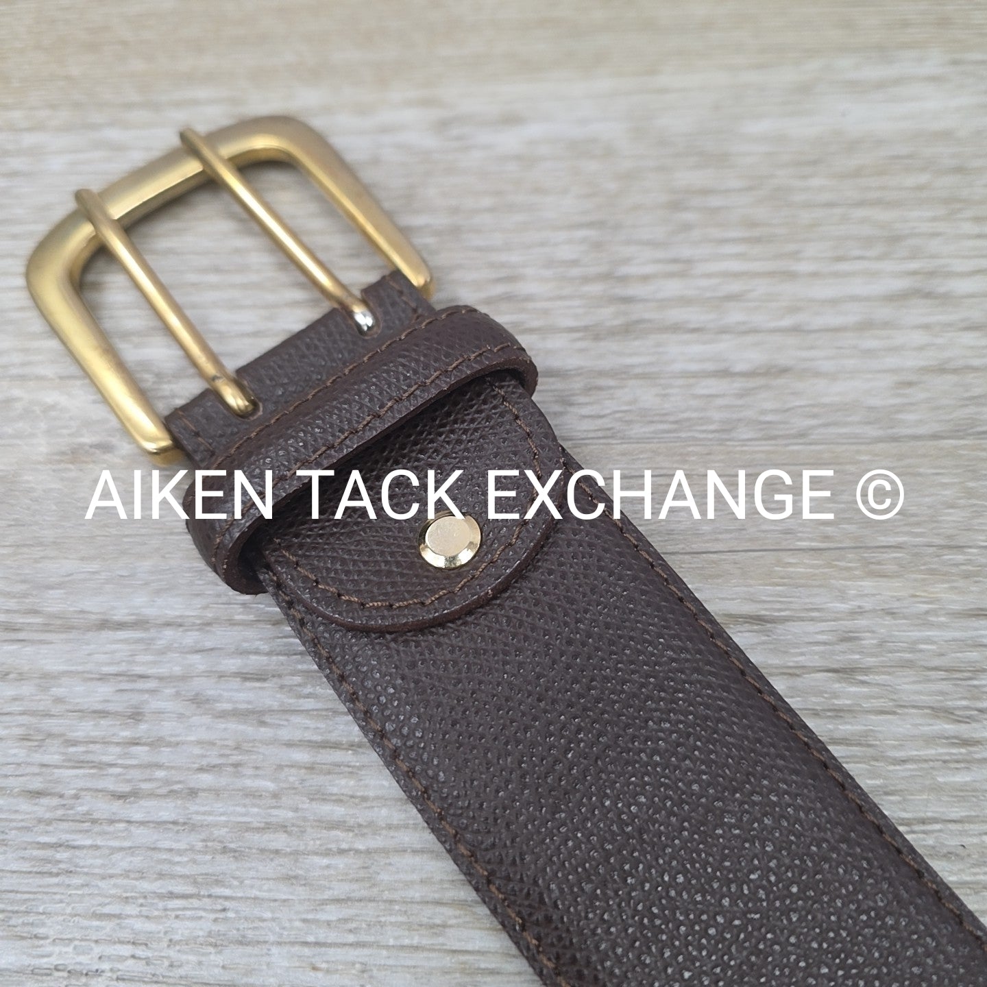 Tailored Sportsman Wide Belt, Brown, Size Medium