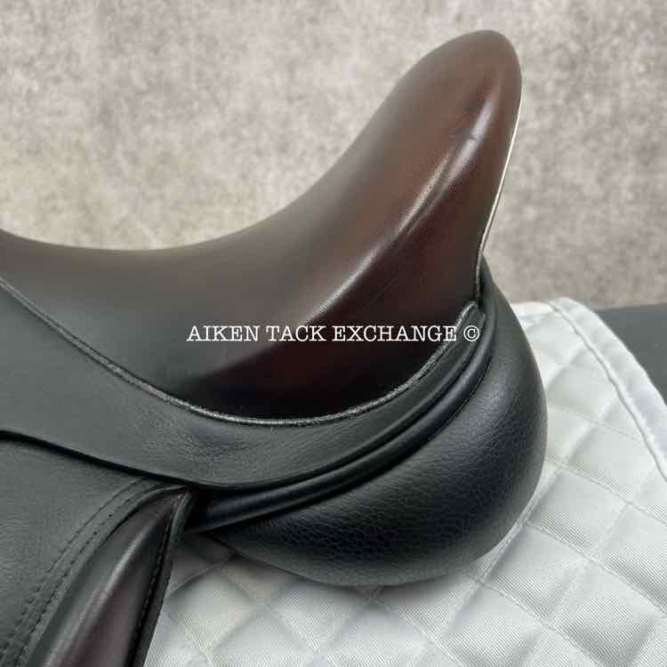 Cardanel Monoflap Dressage Saddle, 17" Seat, Wide Tree, Wool Flocked Panels