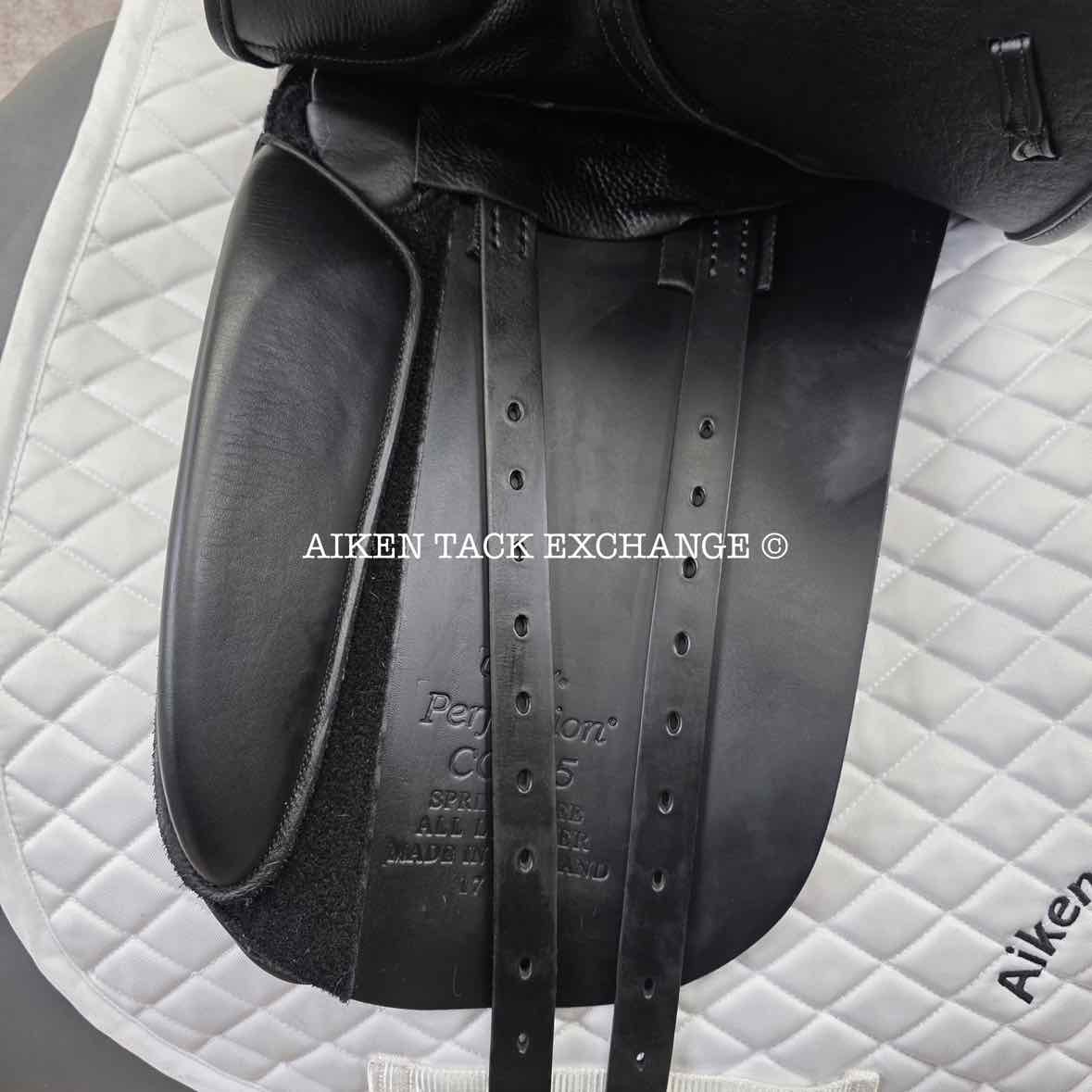 **SOLD** 2013 County Perfection CC Dressage Saddle, 17" Seat, Medium Tree, Wool Flocked Panels