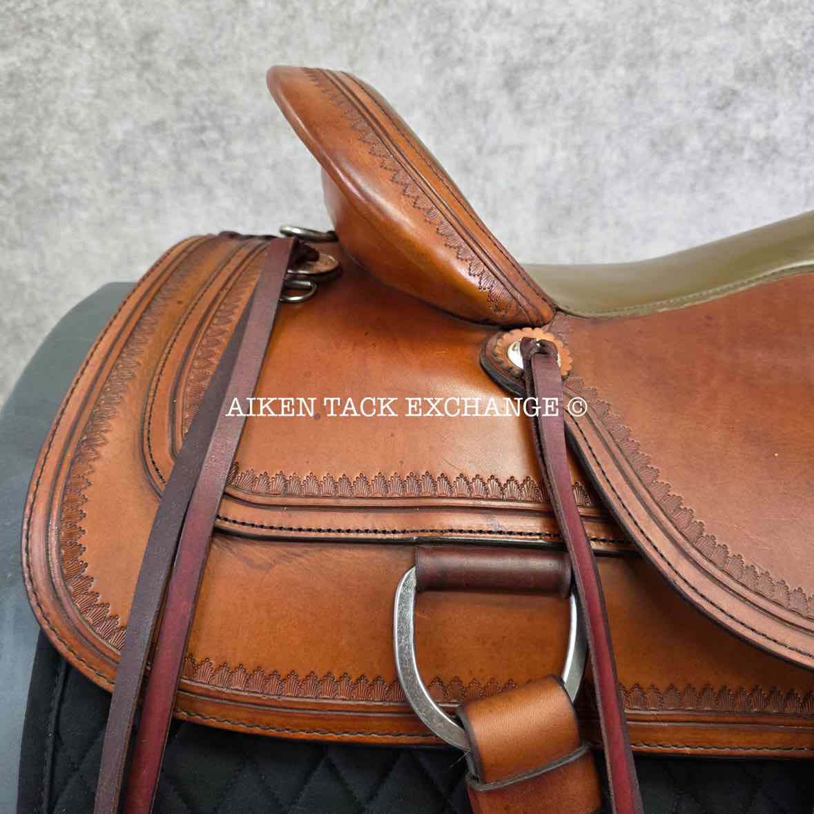 2004 Circle Y 1651 Park & Trail Western Saddle, 16" Seat, Regular Flex Lite Tree - Semi QH Bars