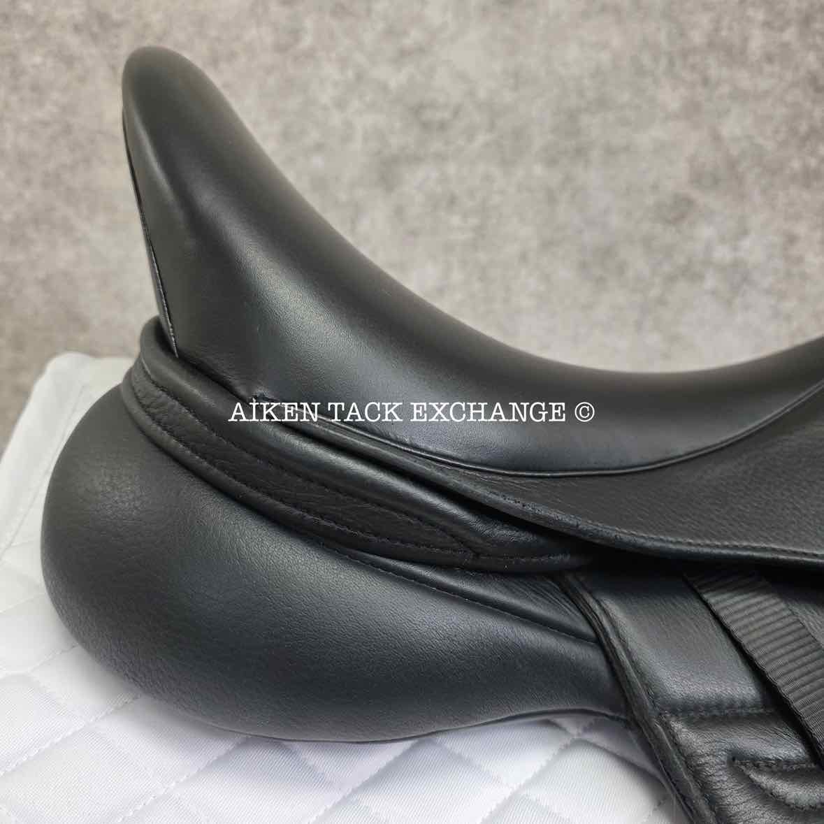 2023 Envy by Custom Saddlery Aurora Monoflap Dressage Saddle, 18" Seat, Adjustable Tree, Wool Flocked Panels