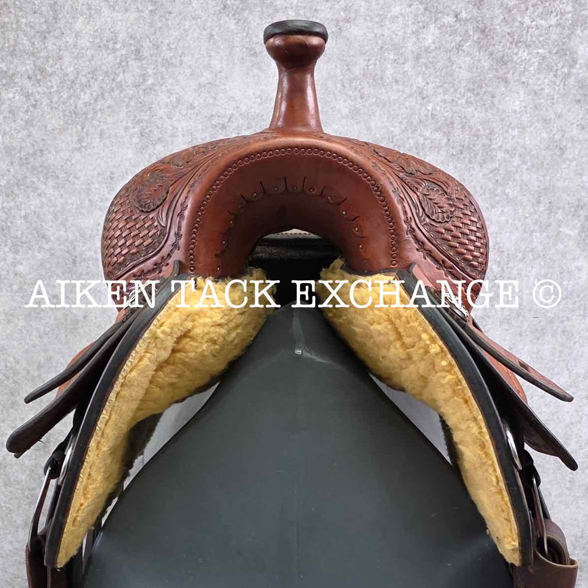 Martin Saddlery Western Saddle, 17.5" Seat, Wide Tree - Full QH Bars