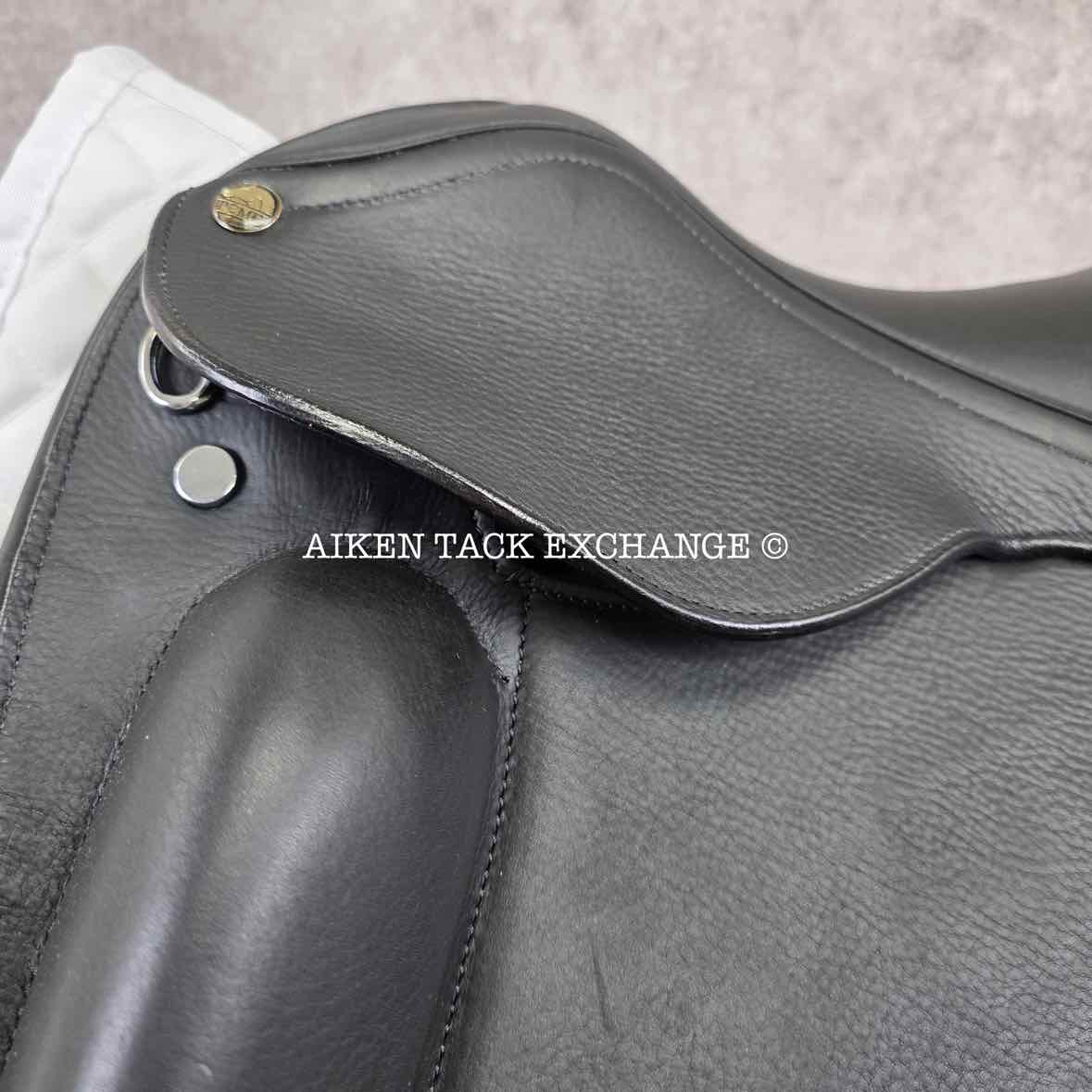 2022 Tempi H Monoflap Dressage Saddle, 18" Seat, M/MW Tree, Wool Flocked Panels