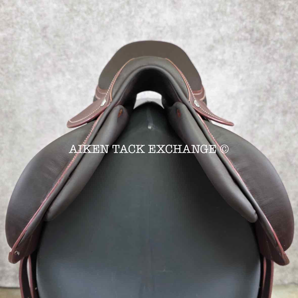 2023 Devoucoux Chiberta K Monoflap Jump Saddle, 16.5" Seat, 0KA Flap, Medium Tree, D3D Panels, Full Buffalo Leather
