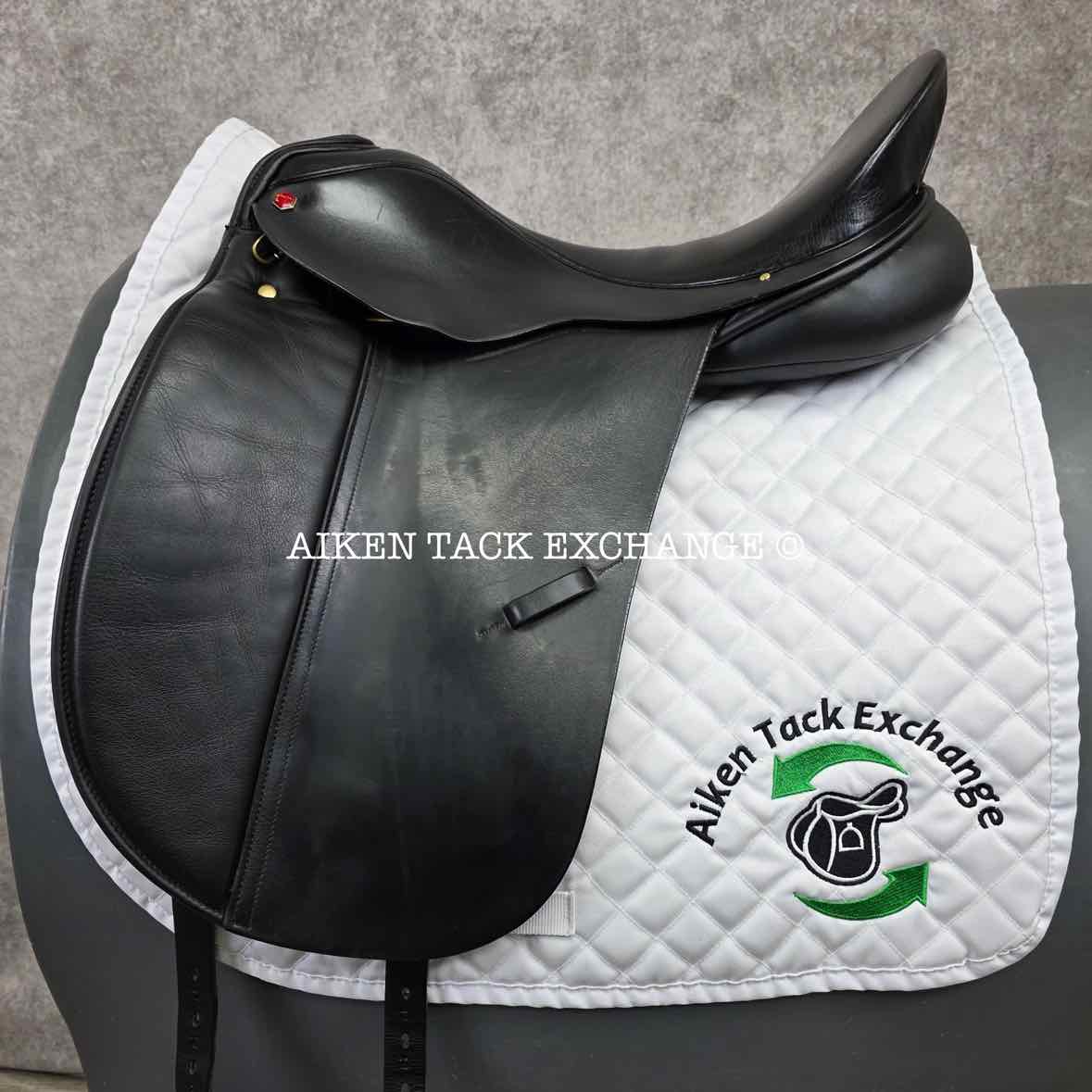 Albion SLK Dressage Saddle, 18" Seat, Medium Wide Tree, Wool Flocked Panels