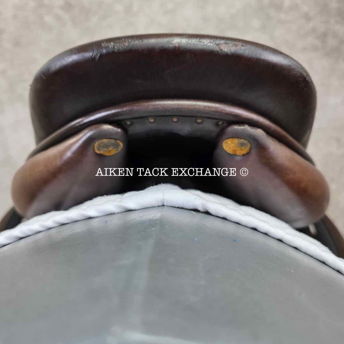 2007 Butet Monoflap Jump Saddle, 17" Seat, 3 Flap, Medium Tree, Foam Panels, Full Calfskin Leather