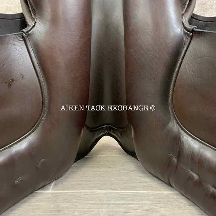 **SOLD** 1998 Schleese JES Dressage Saddle, 17" Seat, Wide Tree, Wool Flocked Panels