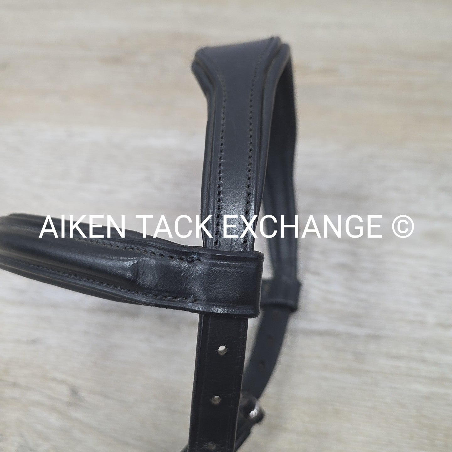 Bobby's English Tack Anatomic Bridle with Rubber Reins, Black, Size Full