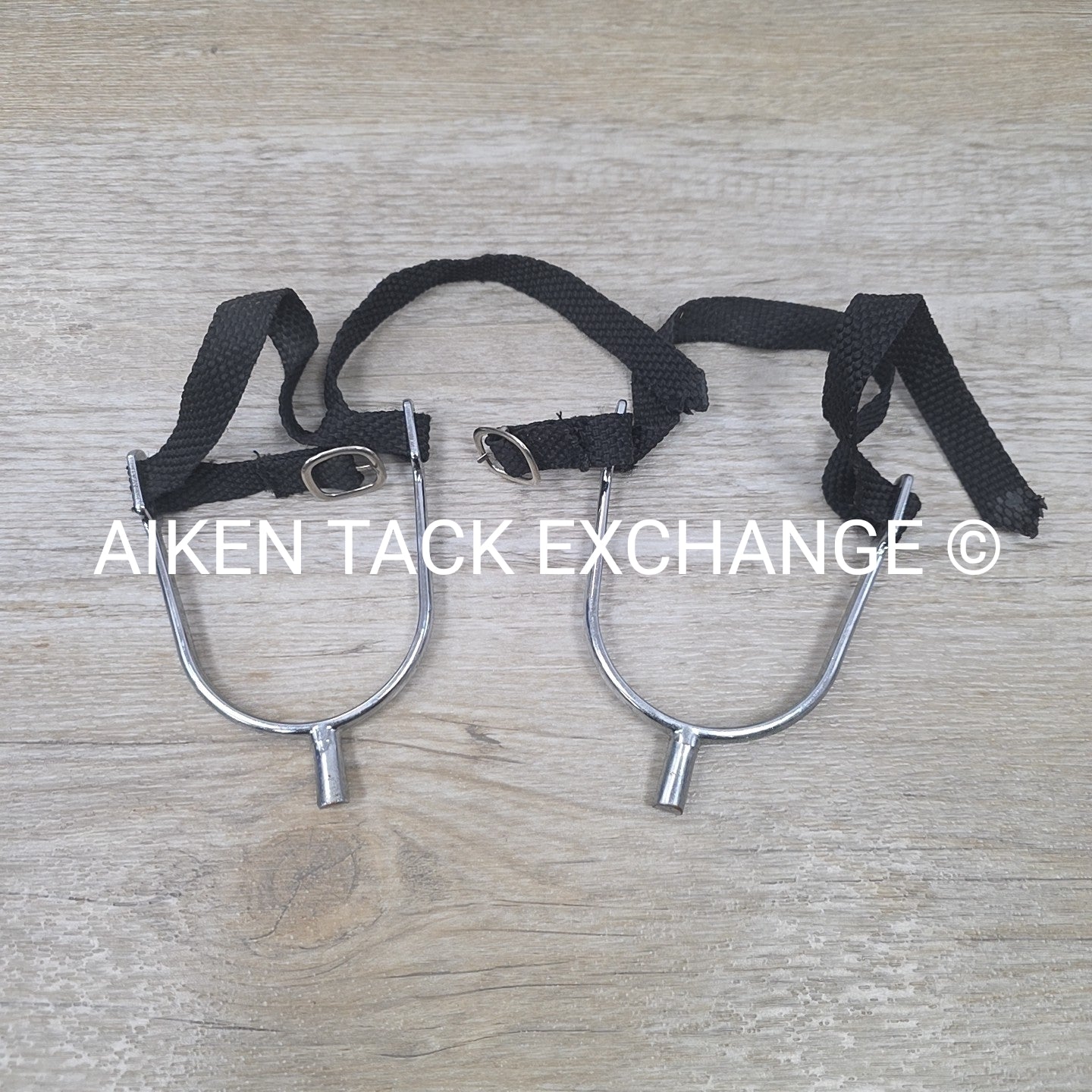 Spurs with Nylon Braided Spur Straps