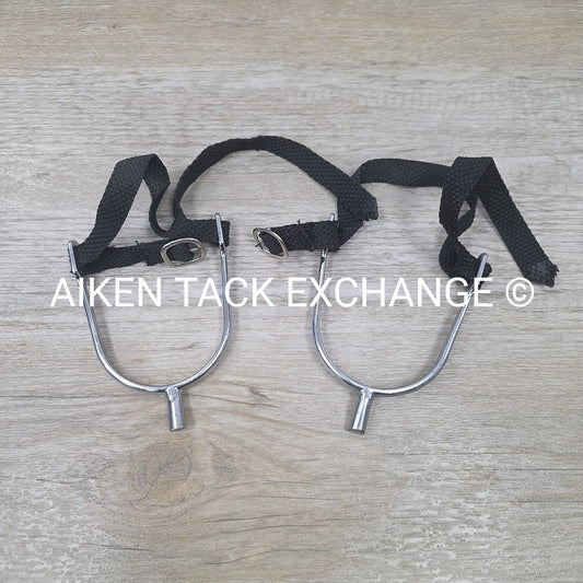 Spurs with Nylon Braided Spur Straps