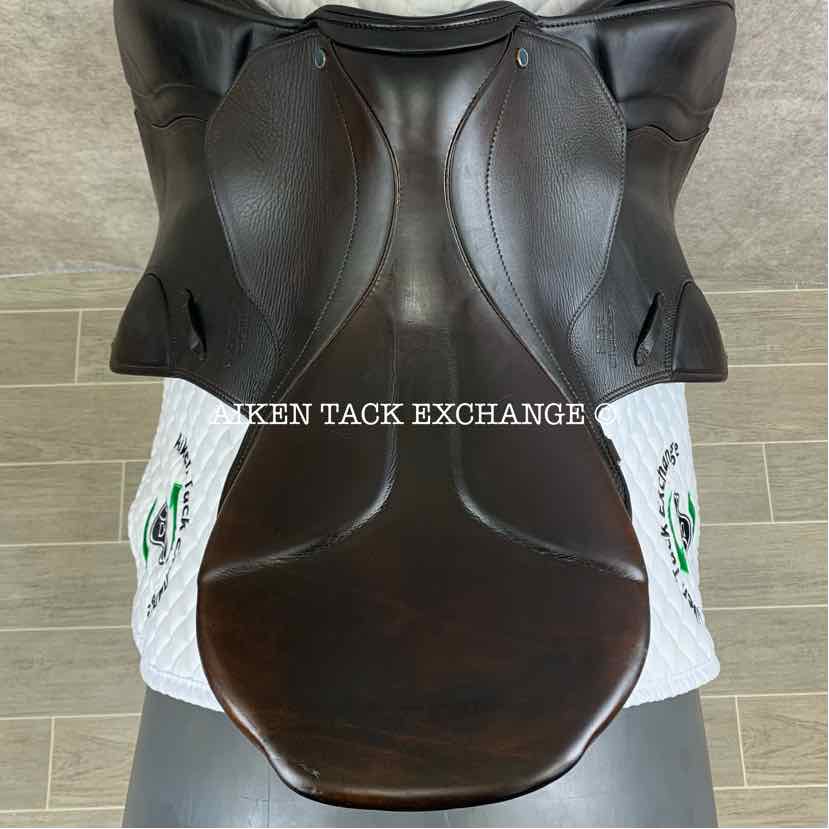 2013 Stubben Roxane CS Deluxe Jump Saddle, 19" Seat with Biomex, 30 cm Tree - Medium Wide, Wool Flocked Panels