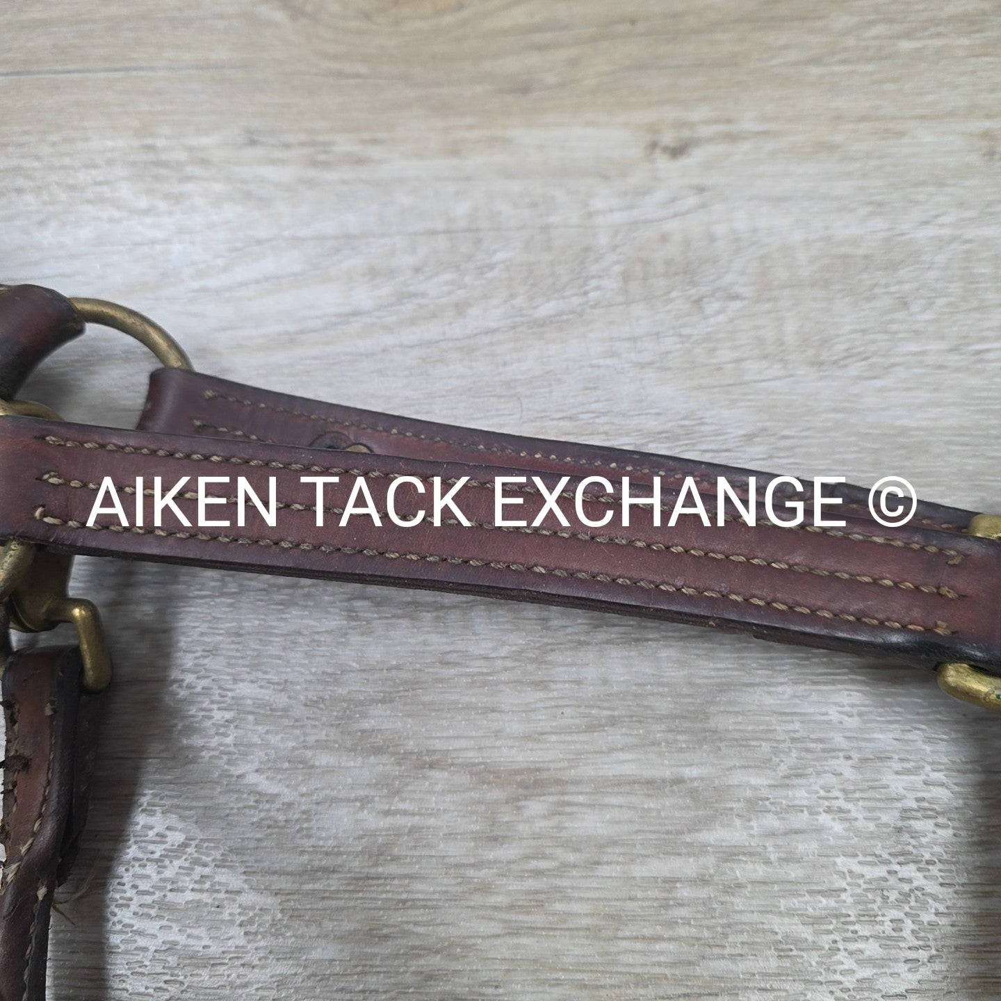 Walsh Triple Stitched Leather Halter, Has Name Plate, Size Cob