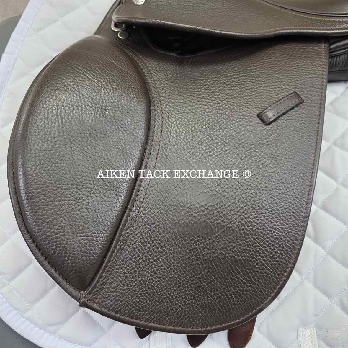 2017 Custom Saddlery Monte Carlo Jr Close Contact Jump Saddle, 15" Seat, Adjustable Tree, Wool Flocked Panels