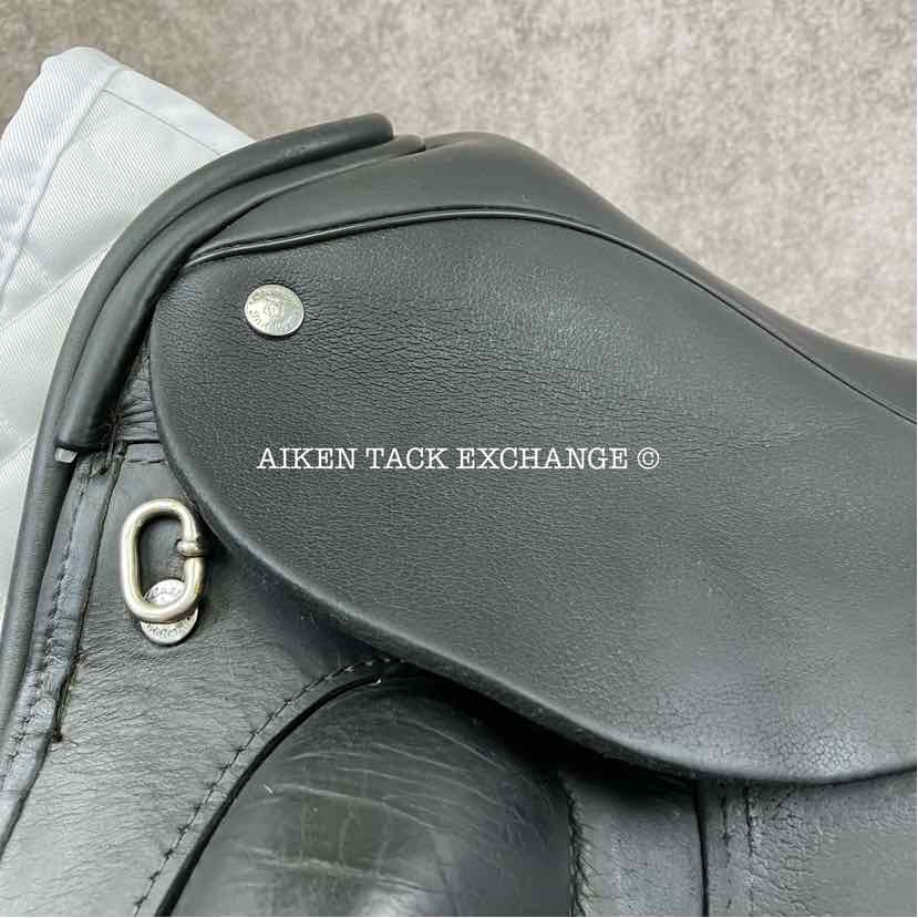 2013 Custom Saddlery Wolfgang Constanze Monoflap Dressage Saddle, 17.5" Seat, Adjustable Tree, Wool Flocked Panels