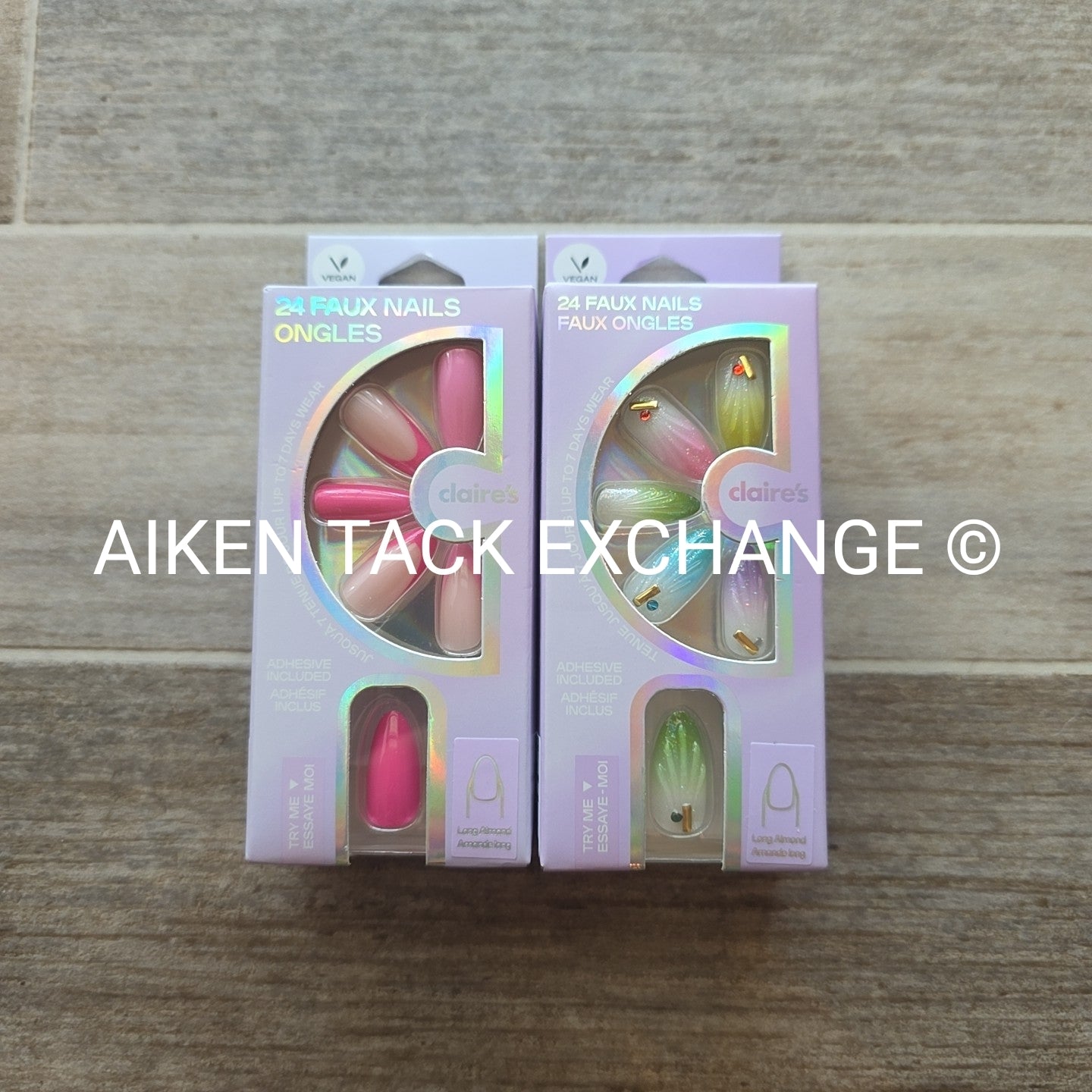 Claire's Press-On Nails (2 Sets) - 24 Count Each (48 Total) – Aiken ...