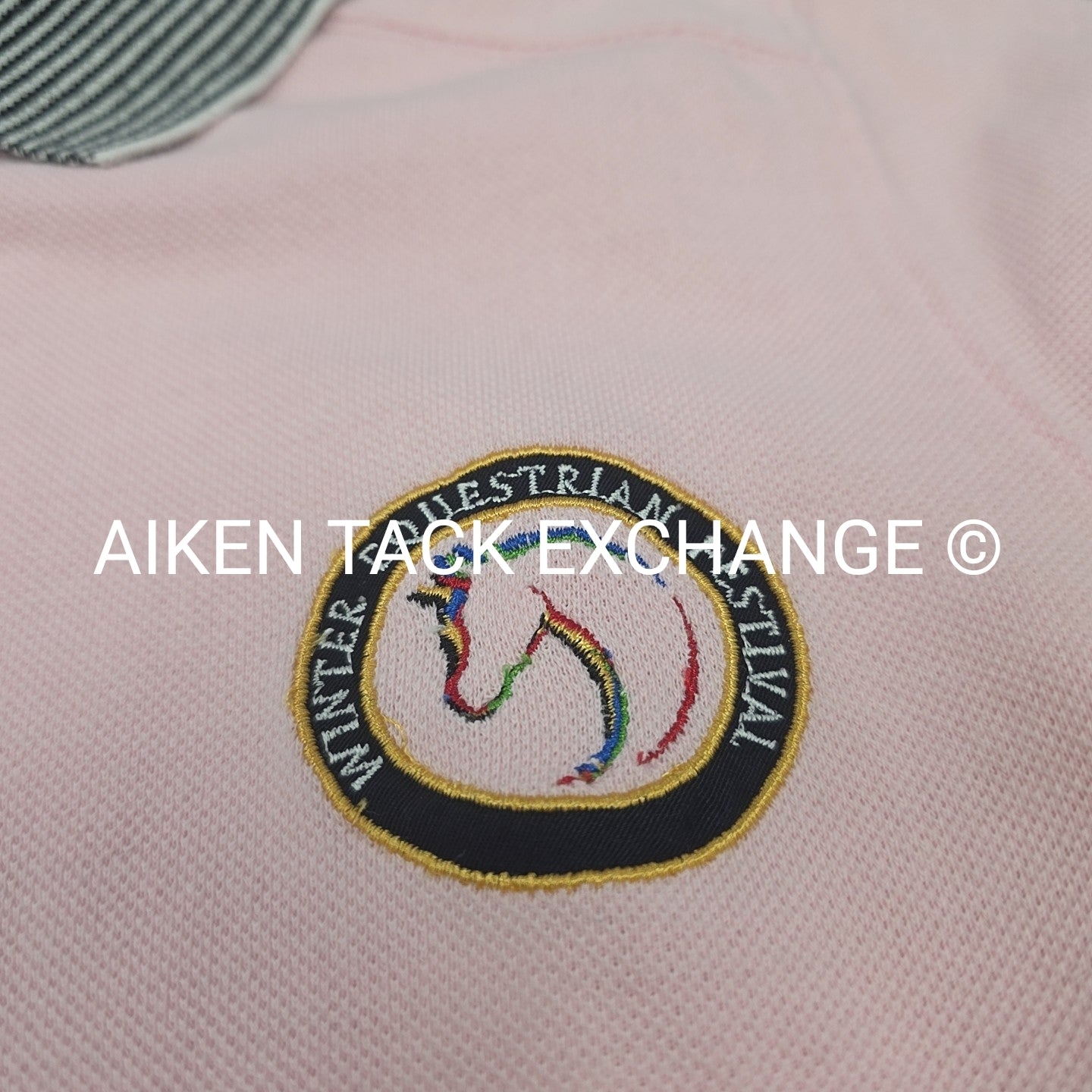 Winter Equestrian Festival Short Sleeve Polo Shirt, Women's Small