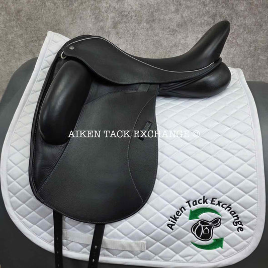 2013 Custom Saddlery Icon Coda Dressage Saddle, 17.5" Seat, Adjustable Tree, Wool Flocked Panels