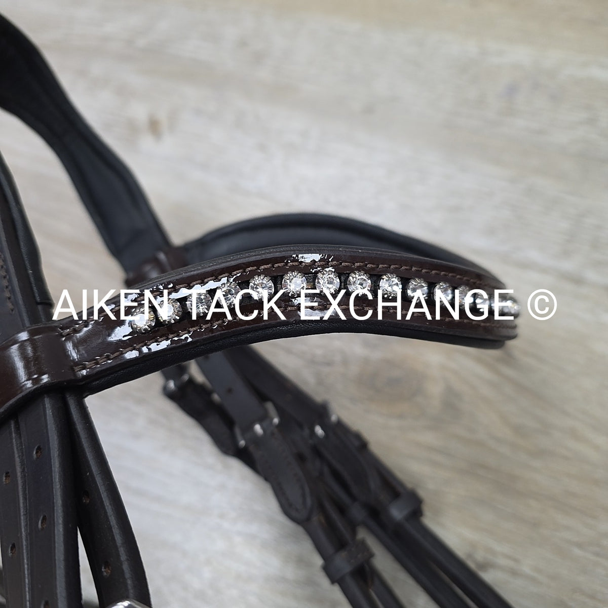 Solo Equine Salvatore Double Bridle with Matching Reins, Brown, Size Cob