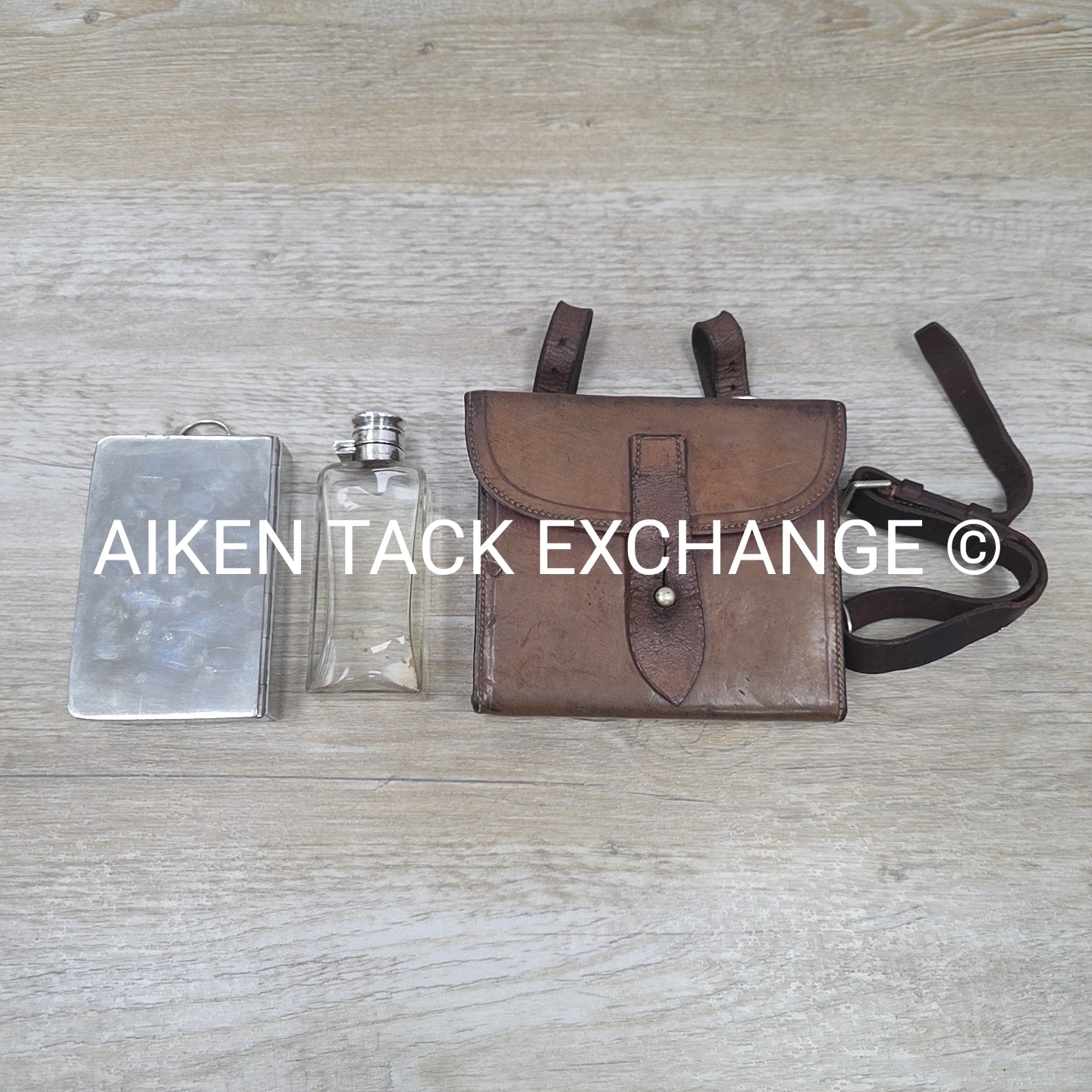 Ladies Sandwich Case with James Dixon & Sons Sandwich Tin & Flask