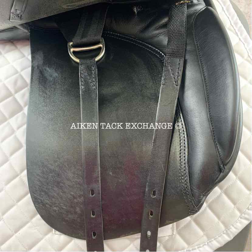 Mystic by Smith-Worthington Dressage Saddle, 17.5" Seat, Medium Tree, Wool Flocked Panels