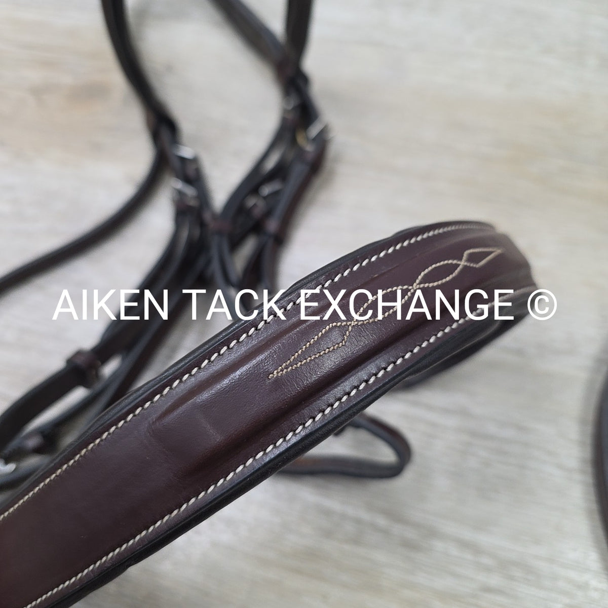KL Select Black Oak Tupelo Bridle with Matching Laced Reins, Brown, Size Full