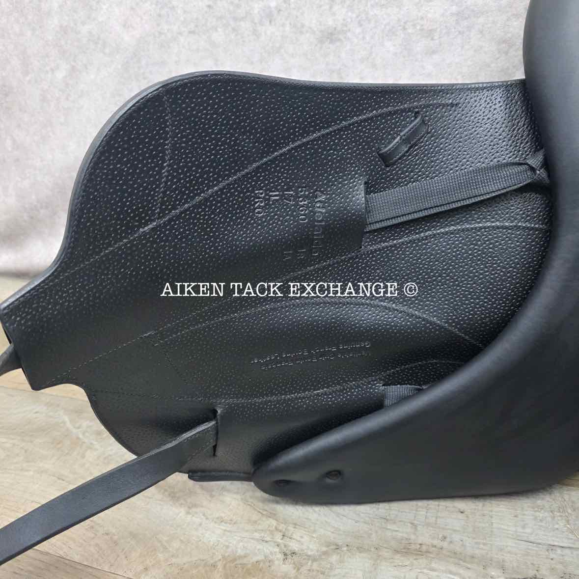 2018 Voltaire Adelaide Monoflap Dressage Saddle, 17" Seat, 1A Flap - Short, Medium Wide Tree, PRO Panels, Full Buffalo Leather