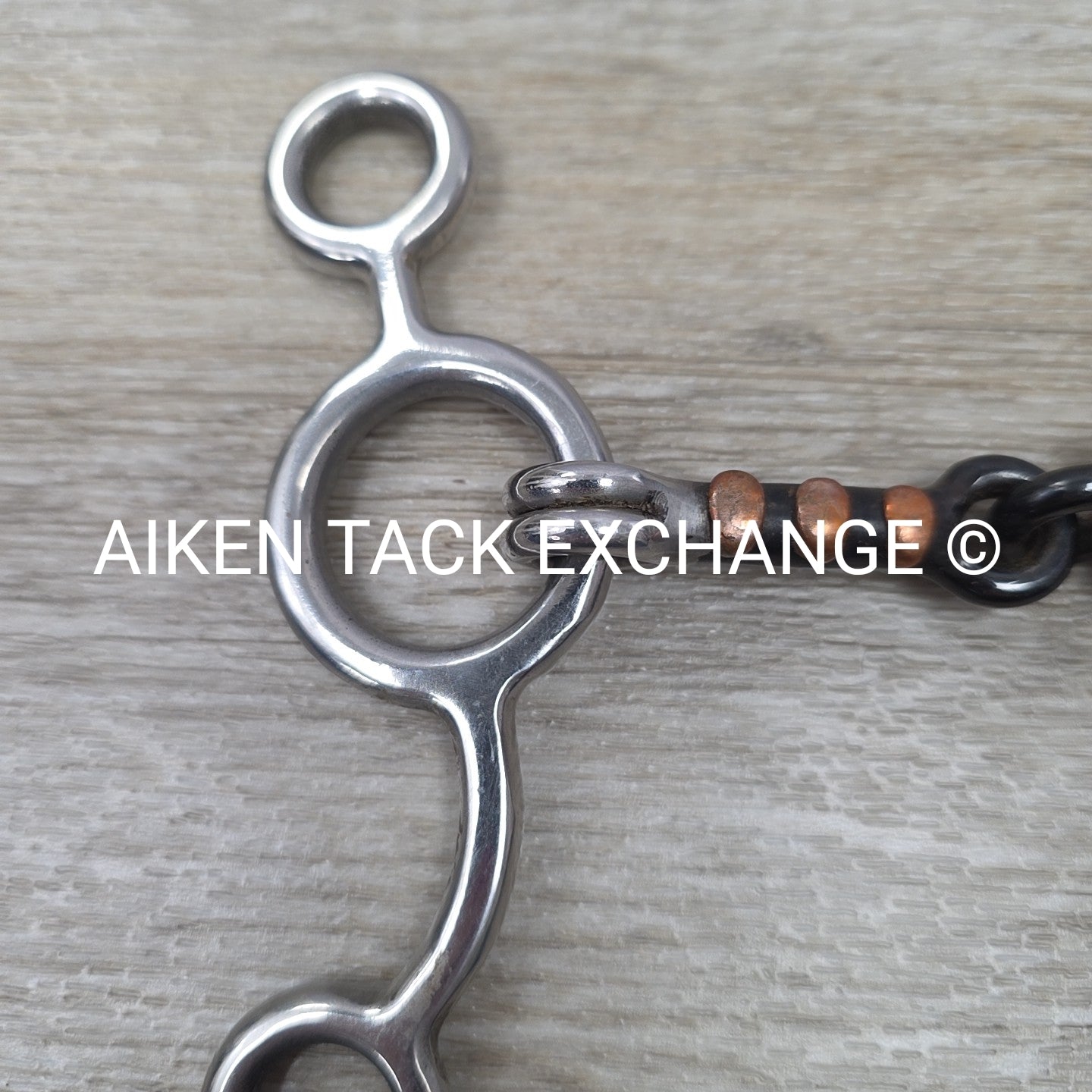 Sweet Iron Dogbone with Copper Rings Jr Cow Horse Bit 4.75"