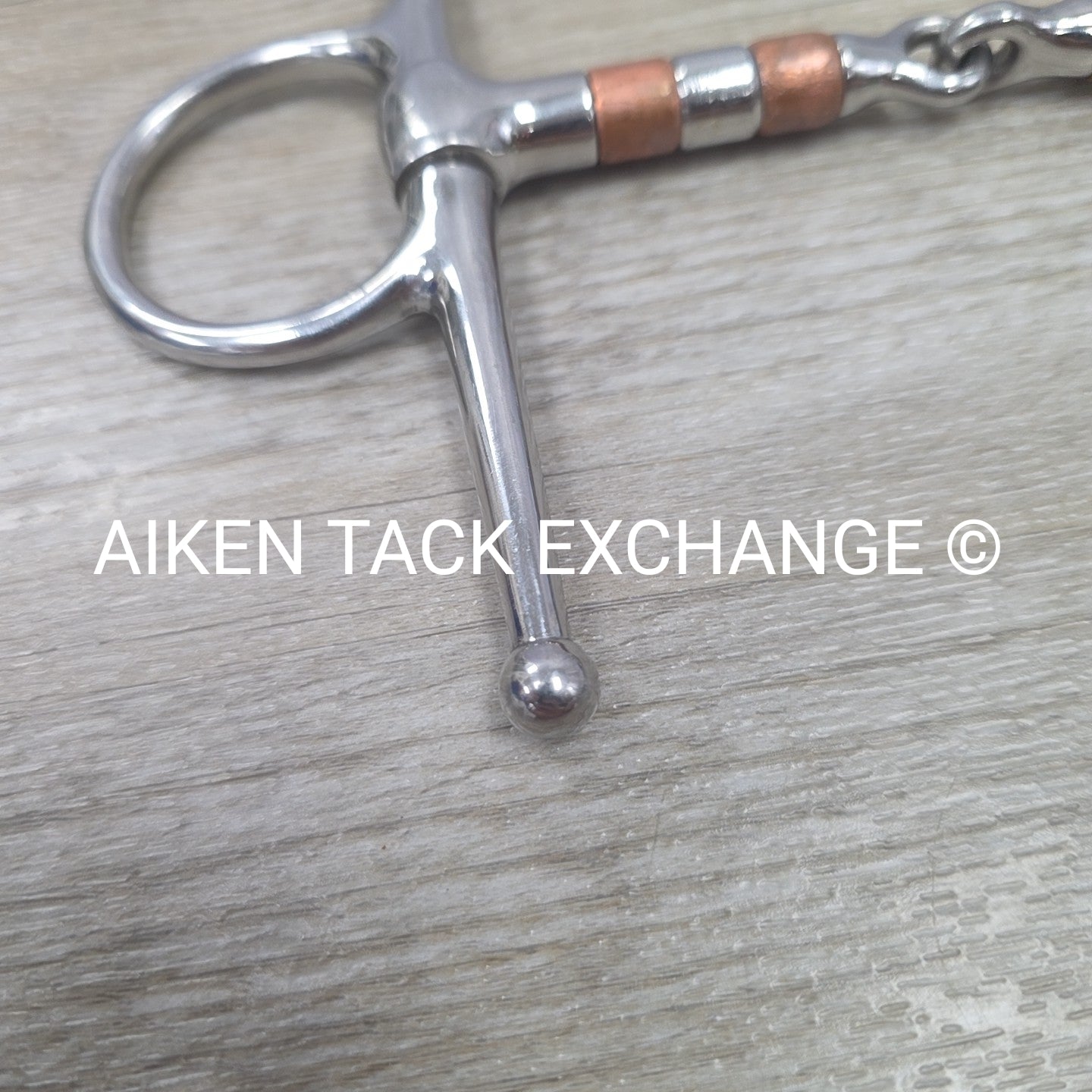 Carlyle Single Joint Copper Roller Full Cheek Bit 5"