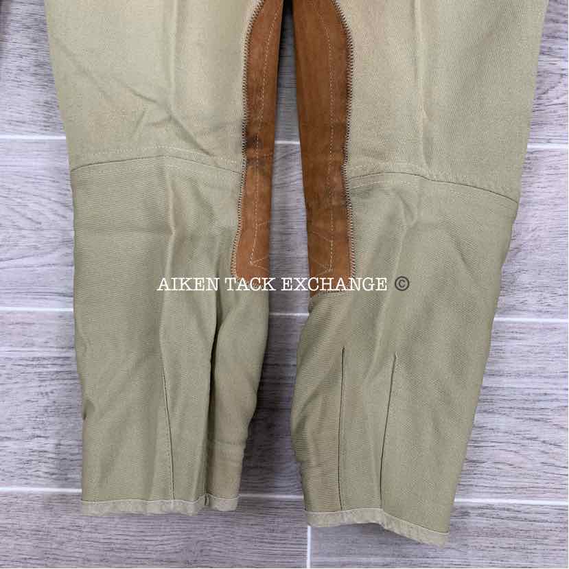 BARGAIN BUNDLE: 3 Pair Tailored Sportsman Side Zip Knee Patch Breeches, Size 32