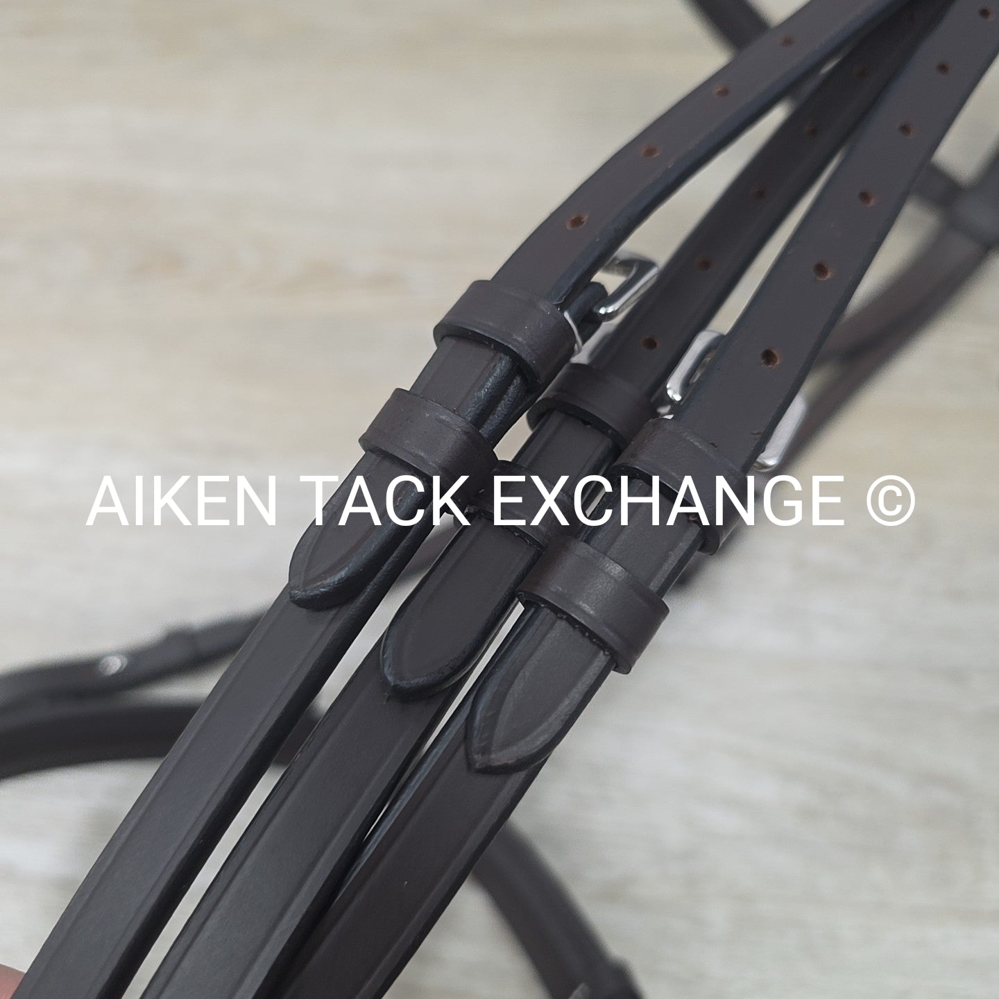 HDR Advantage Mono Crown Padded Bridle with Reins, Havana, Oversize