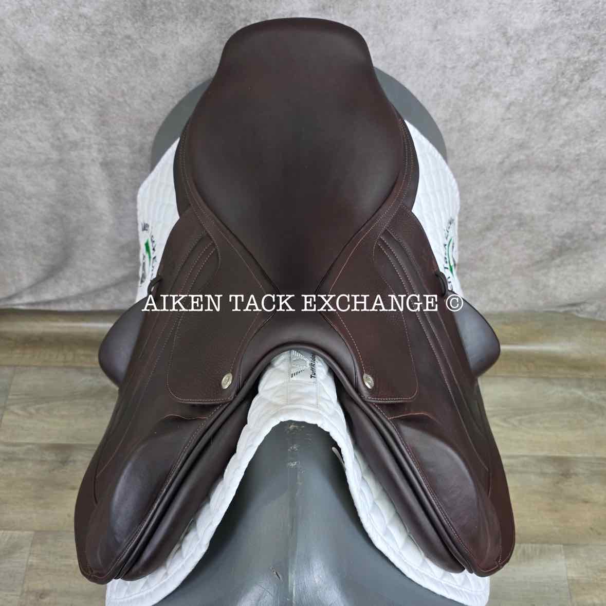2020 CWD SE09 Monoflap Jump Saddle, 18" Seat, 2A Flap, Medium Tree, Foam Panels, Full Buffalo Leather