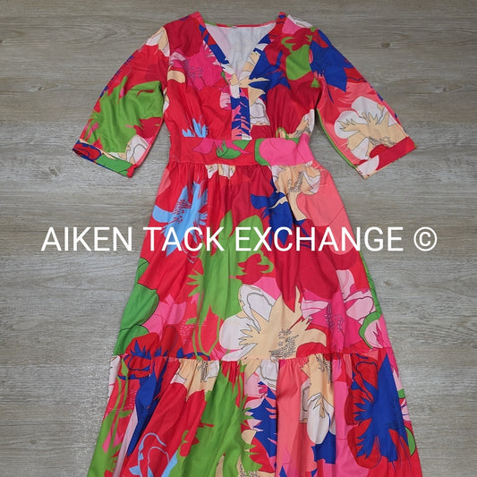 Short Sleeve Long Dress, Size Medium