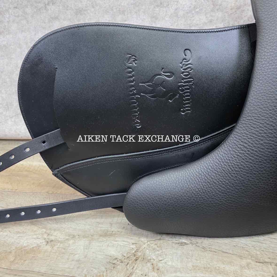 2025 Custom Saddlery Wolfgang Constanze 2 Monoflap Dressage Saddle, 17.5" Seat, Adjustable Tree, Wool Flocked Panels