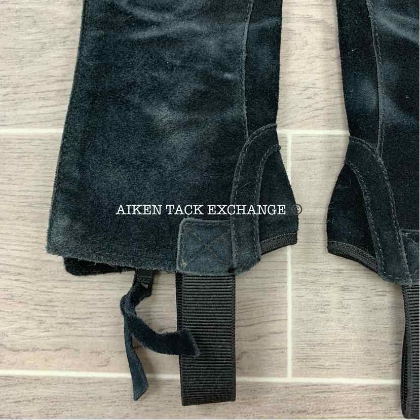 Ariat Suede Breeze Half Chaps, Black, Size Slim Tall