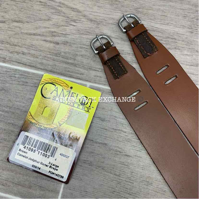 Garter Jodhpur Straps, Brown, Size XLarge, Brand New