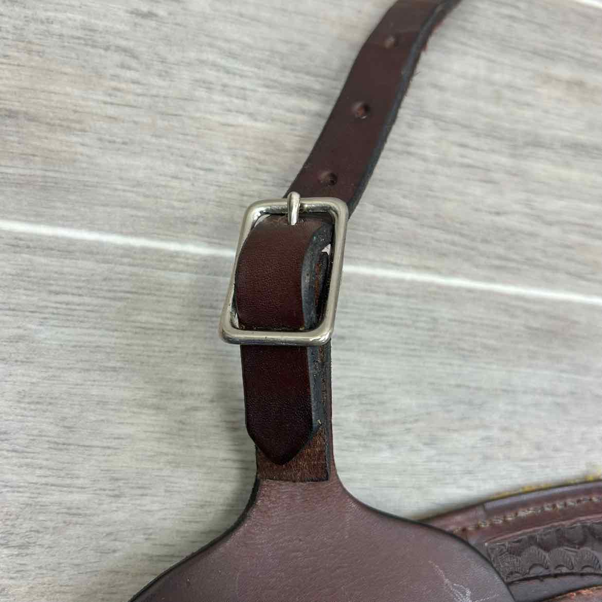Tooled Leather Roper Breastcollar