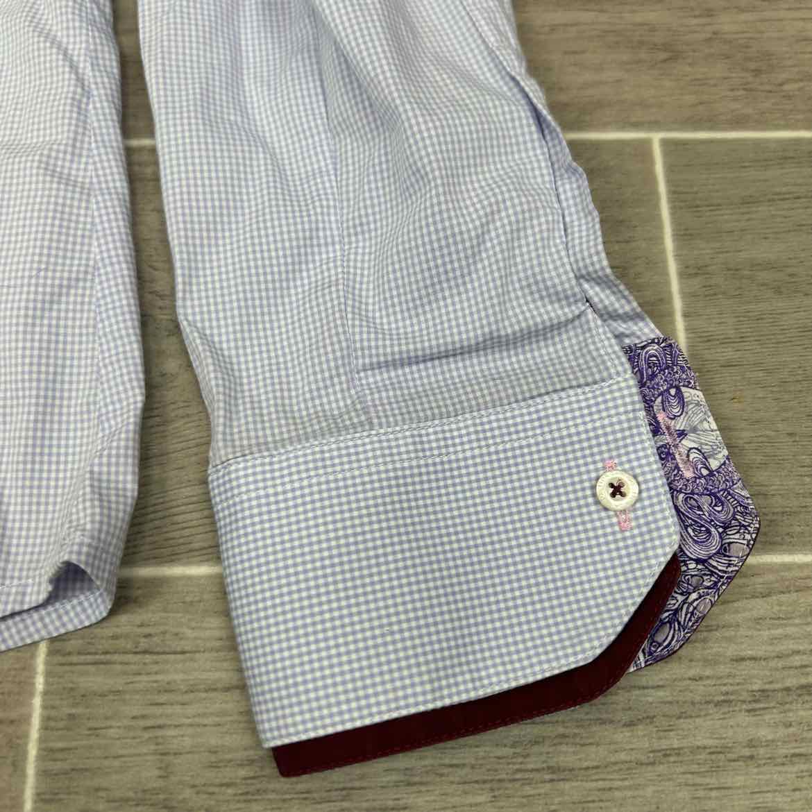 Fior Da Liso Long Sleeve Collared Shirt, Size 10